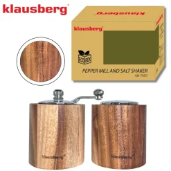 AKACJOWY MŁYNEK DO PIEPRZU + SOLNICZKA KLAUSBERG KB-7859