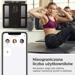 ANALITYCZNA WAGA ŁAZIENKOWA SMART IOS ANDROID KLAUSBERG KB-7856
