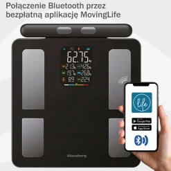 ANALITYCZNA WAGA ŁAZIENKOWA SMART IOS ANDROID KLAUSBERG KB-7856