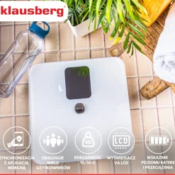 ANALITYCZNA WAGA ŁAZIENKOWA SMART IOS ANDROID KLAUSBERG KB-7941