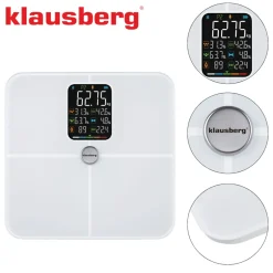 ANALITYCZNA WAGA ŁAZIENKOWA SMART IOS ANDROID KLAUSBERG KB-7941