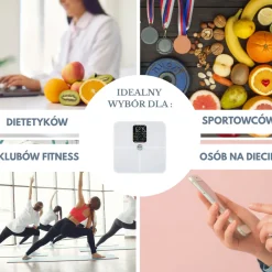 ANALITYCZNA WAGA ŁAZIENKOWA SMART IOS ANDROID KLAUSBERG KB-7941