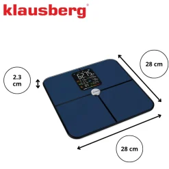 ANALITYCZNA WAGA ŁAZIENKOWA SMART IOS ANDROID KLAUSBERG KB-7940