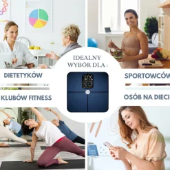 ANALITYCZNA WAGA ŁAZIENKOWA SMART IOS ANDROID KLAUSBERG KB-7940