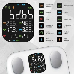 ANALITYCZNA WAGA ŁAZIENKOWA SMART IOS ANDROID KLAUSBERG KB-7855