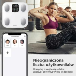 ANALITYCZNA WAGA ŁAZIENKOWA SMART IOS ANDROID KLAUSBERG KB-7855