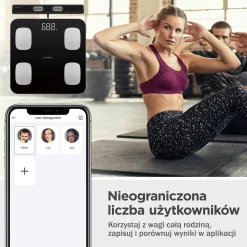 ANALITYCZNA WAGA ŁAZIENKOWA SMART IOS ANDROID KLAUSBERG KB-7852