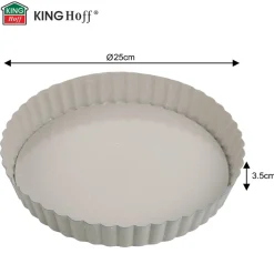 BLACHA FORMA DO TARTY Ø25cm Z WYJMOWANYM DNEM KINGHOFF KH-1969