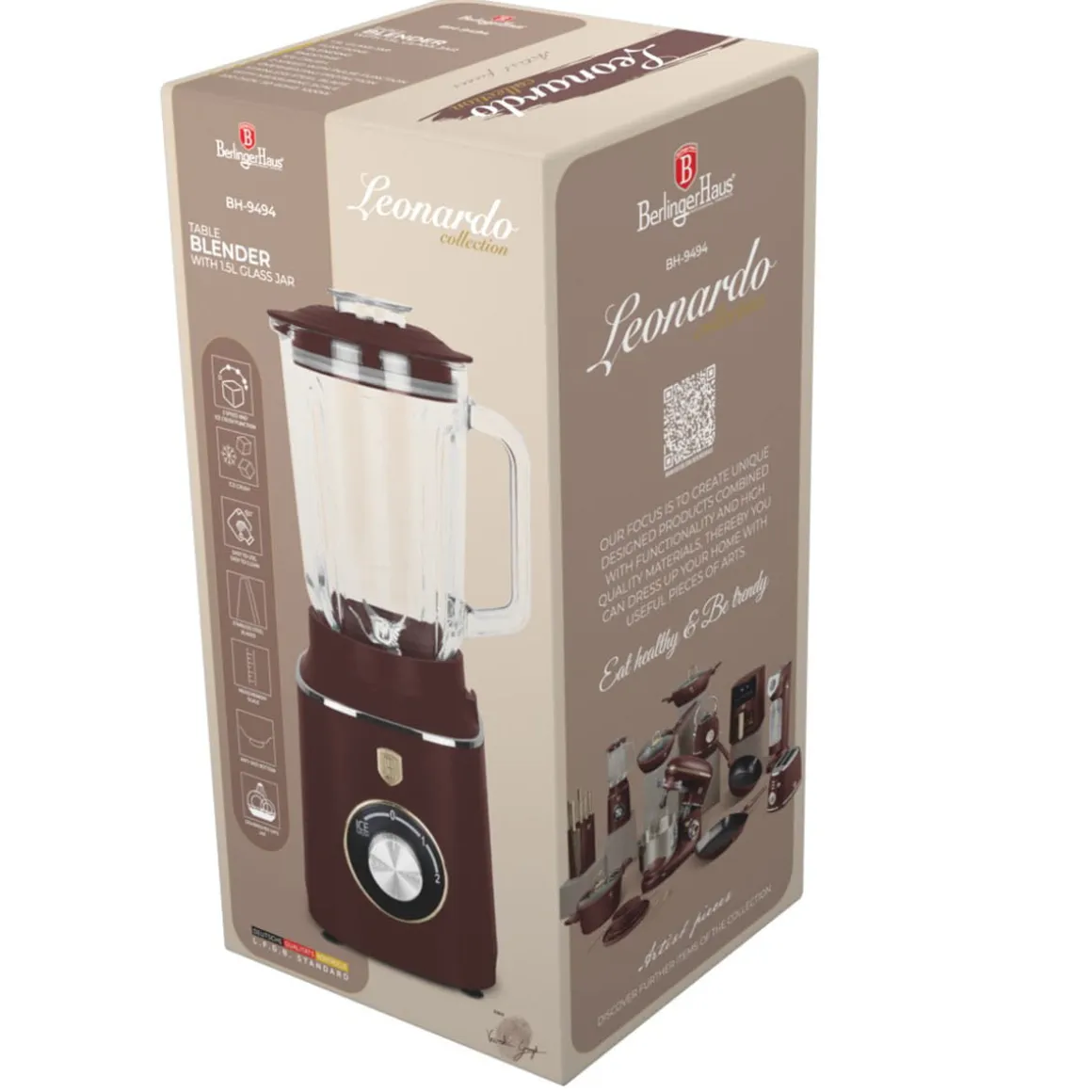 BLENDER KIELICHOWY MIKSER BERLINGER HAUS BH-9494 LEONARDO