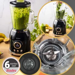 BLENDER KIELICHOWY WYŚWIETLACZ LED KLAUSBERG KB-9029 RETRO