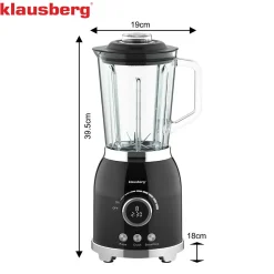 BLENDER KIELICHOWY WYŚWIETLACZ LED KLAUSBERG KB-9029 RETRO