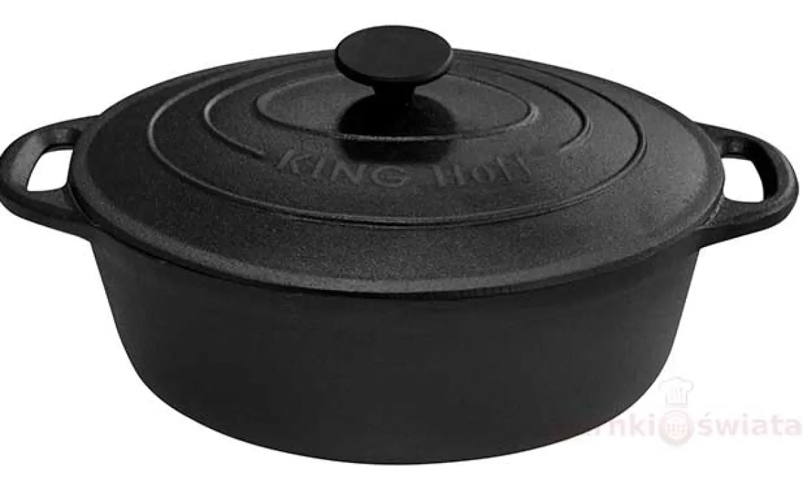 BRYTFANNA ŻELIWNA 33cm 6,2L KINGHOFF KH-1111