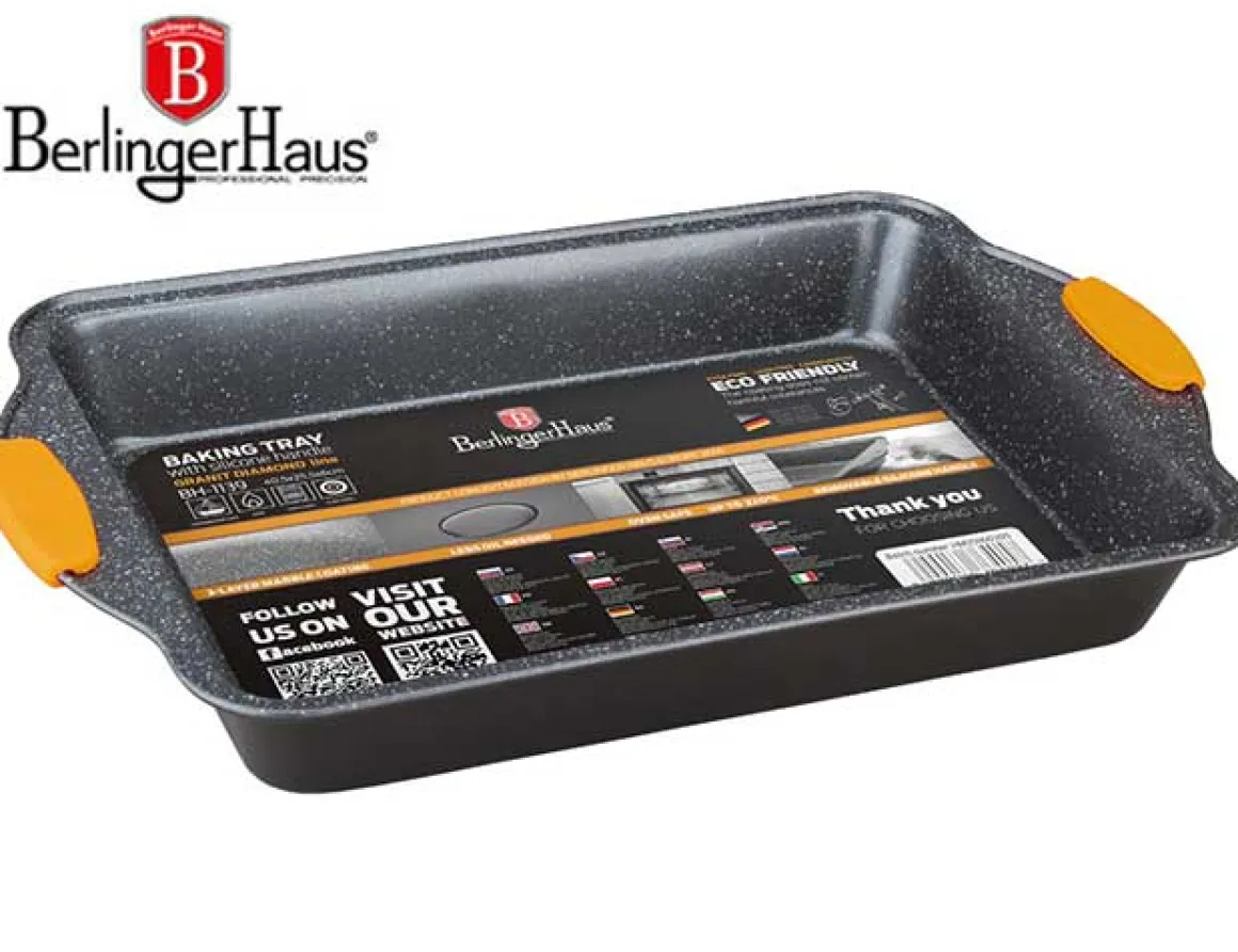 BRYTFANNA FORMA DO PIECZENIA GRANIT DIAMOND 40cm BERLINGERHAUS BH-1139