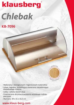 CHLEBAK BAMBUSOWO-AKRYLOWY KLAUSBERG KB-7096