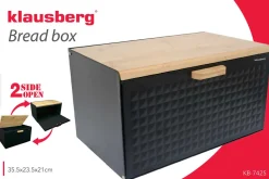 CHLEBAK DWUSTRONNY KLAUSBERG KB-7425 czarny mat