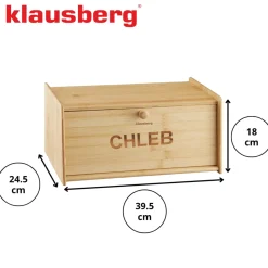 CHLEBAK POJEMNIK BAMBUSOWY NA PIECZYWO KLAUSBERG KB-7934