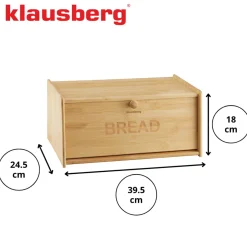 CHLEBAK POJEMNIK BAMBUSOWY NA PIECZYWO KLAUSBERG KB-7933
