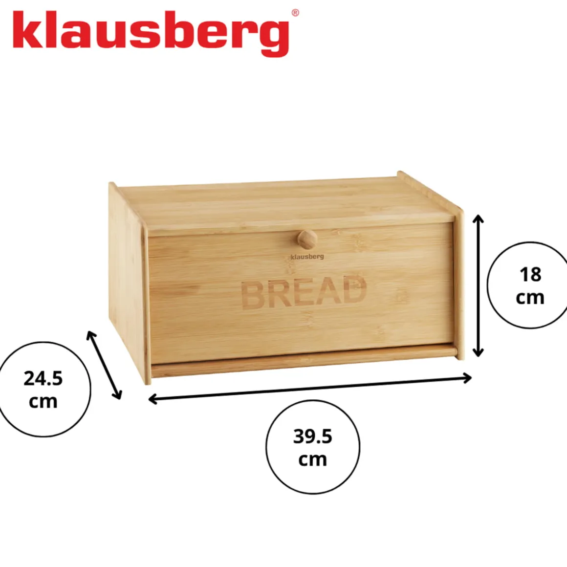 CHLEBAK POJEMNIK BAMBUSOWY NA PIECZYWO KLAUSBERG KB-7933