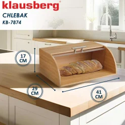 CHLEBAK POJEMNIK BAMBUSOWY NA PIECZYWO KLAUSBERG KB-7874