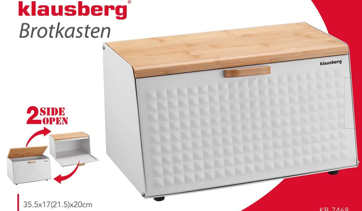 CHLEBAK POJEMNIK NA PIECZYWO DWUSTRONNY KLAUSBERG KB-7468