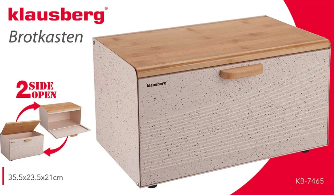 CHLEBAK POJEMNIK NA PIECZYWO DWUSTRONNY KLAUSBERG KB-7465