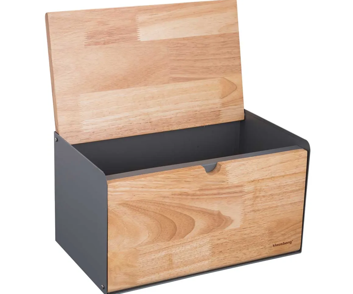 CHLEBAK POJEMNIK NA PIECZYWO DWUSTRONNY KLAUSBERG KB-7395 GREY