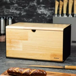 CHLEBAK POJEMNIK NA PIECZYWO DWUSTRONNY KLAUSBERG KB-7386 BLACK