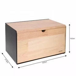 CHLEBAK POJEMNIK NA PIECZYWO DWUSTRONNY KLAUSBERG KB-7386 BLACK