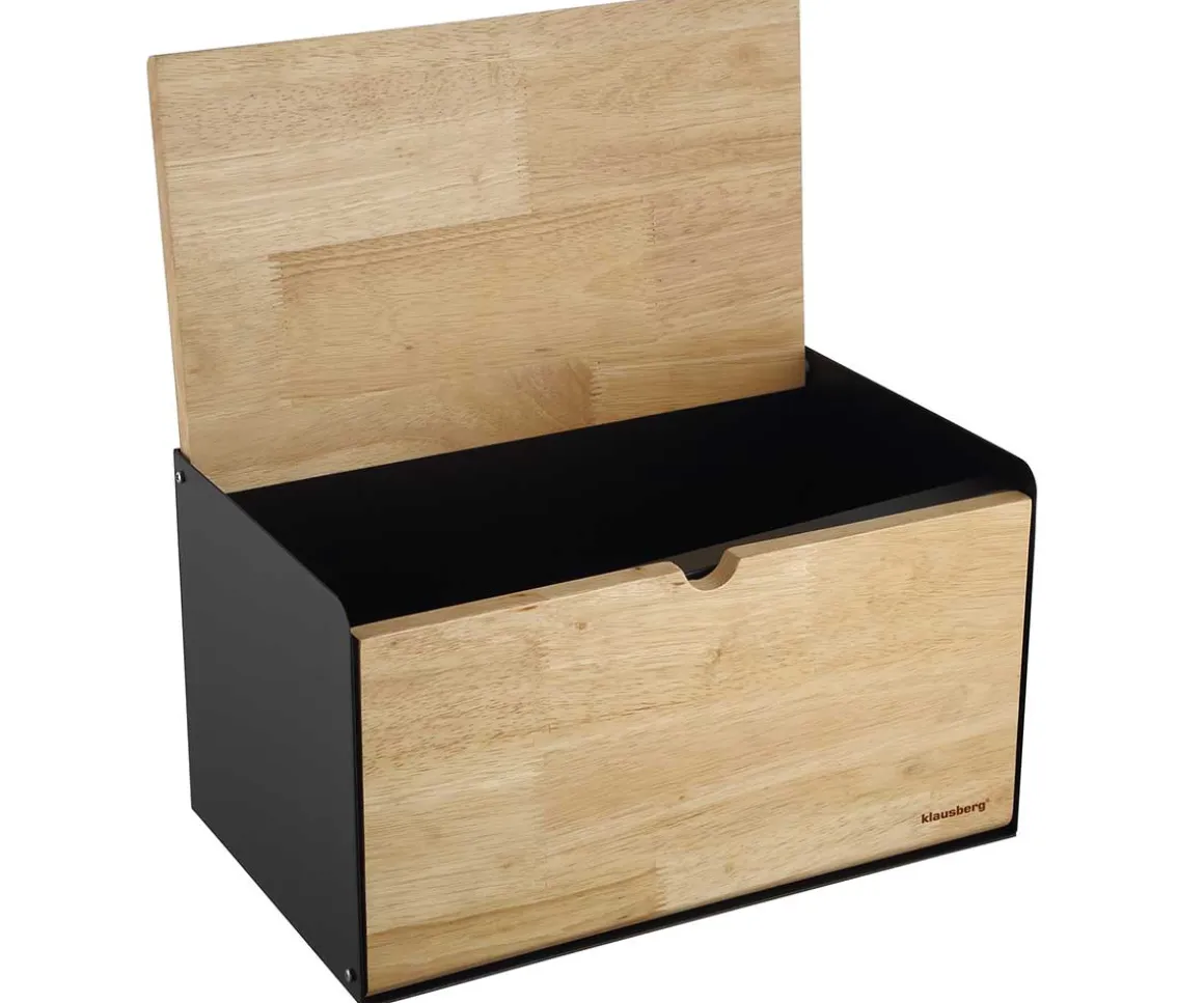 CHLEBAK POJEMNIK NA PIECZYWO DWUSTRONNY KLAUSBERG KB-7386 BLACK