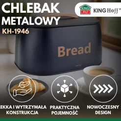 CHLEBAK POJEMNIK STALOWY NA PIECZYWO KINGHOFF KH-1946
