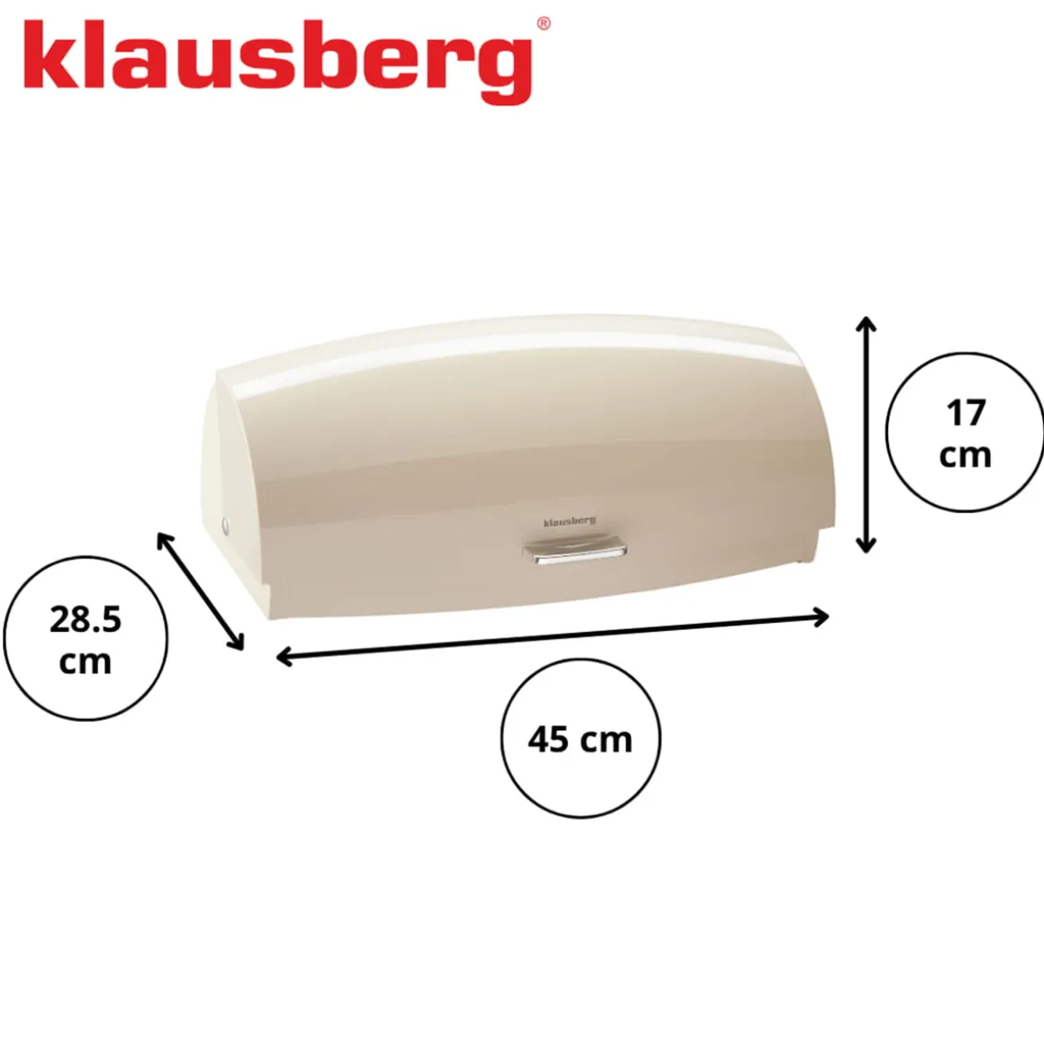 CHLEBAK POJEMNIK STALOWY NA PIECZYWO KLAUSBERG KB-7932