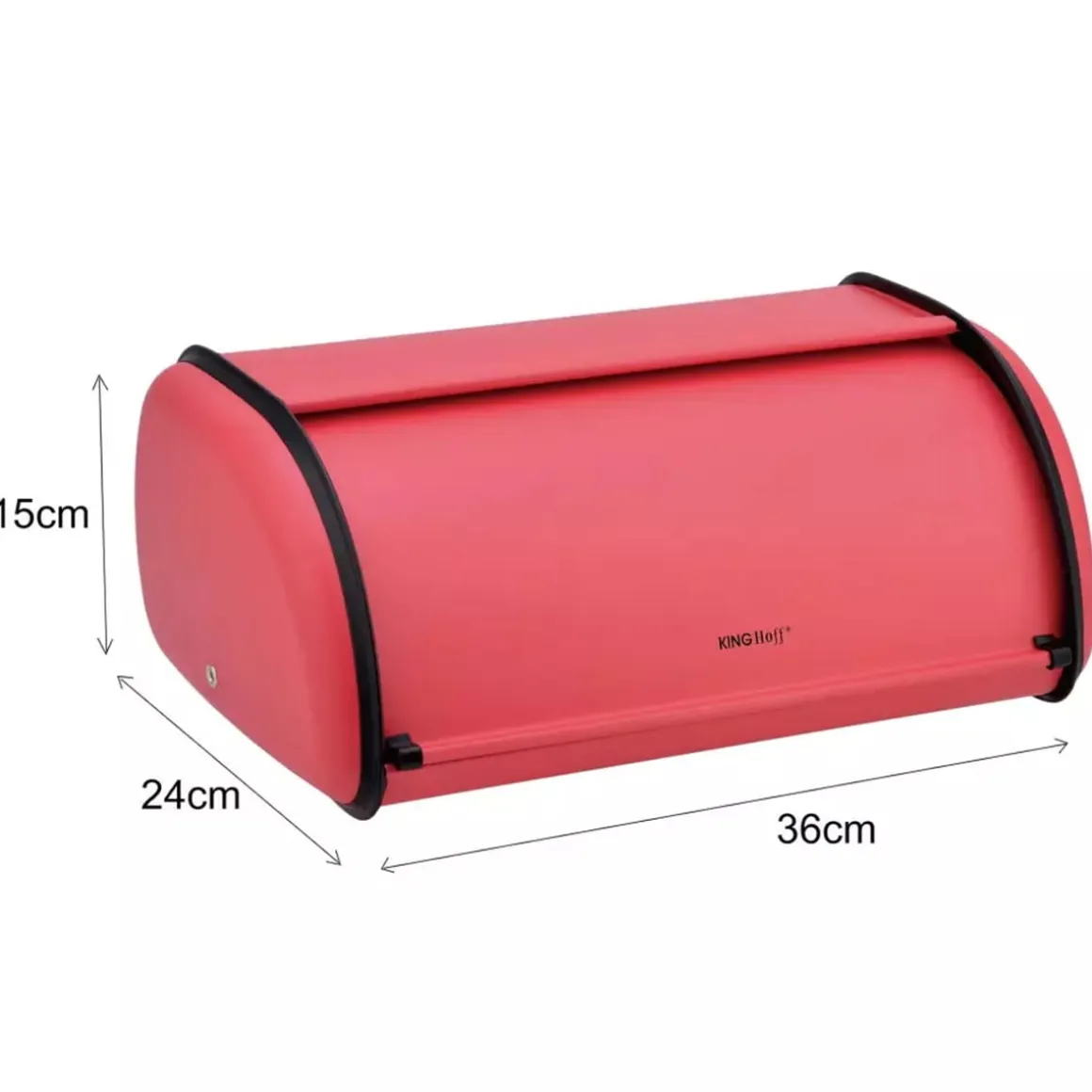 CHLEBAK STALOWY KINGHOFF KH-1753 czerwony