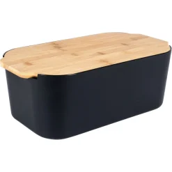CHLEBAK Z DESKĄ BAMBUSOWĄ CZARNY 259301