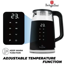 CZAJNIK ELEKTRYCZNY 1,7L BERLINGER HAUS BH-9476 MATTE BLACK