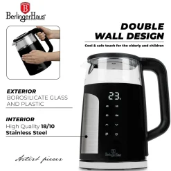 CZAJNIK ELEKTRYCZNY 1,7L BERLINGER HAUS BH-9476 MATTE BLACK