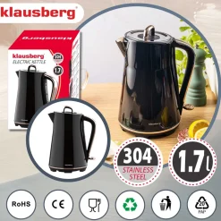 CZAJNIK ELEKTRYCZNY 1,7L KLAUSBERG KB-9015 CZARNY