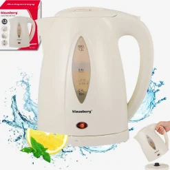 CZAJNIK ELEKTRYCZNY 1,2L KLAUSBERG KB-9002 KREMOWY