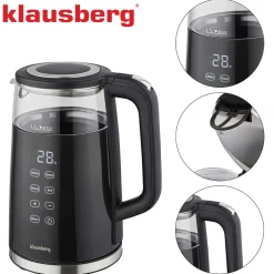 CZAJNIK ELEKTRYCZNY 1,7L KLAUSBERG KB-7894 LED REGULACJA TEMPERATURY