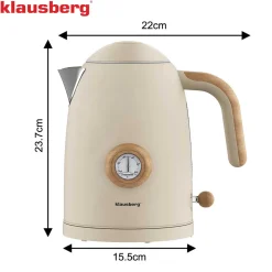 CZAJNIK ELEKTRYCZNY 1,7L Z TERMOMETREM KLAUSBERG KB-9020 RETRO