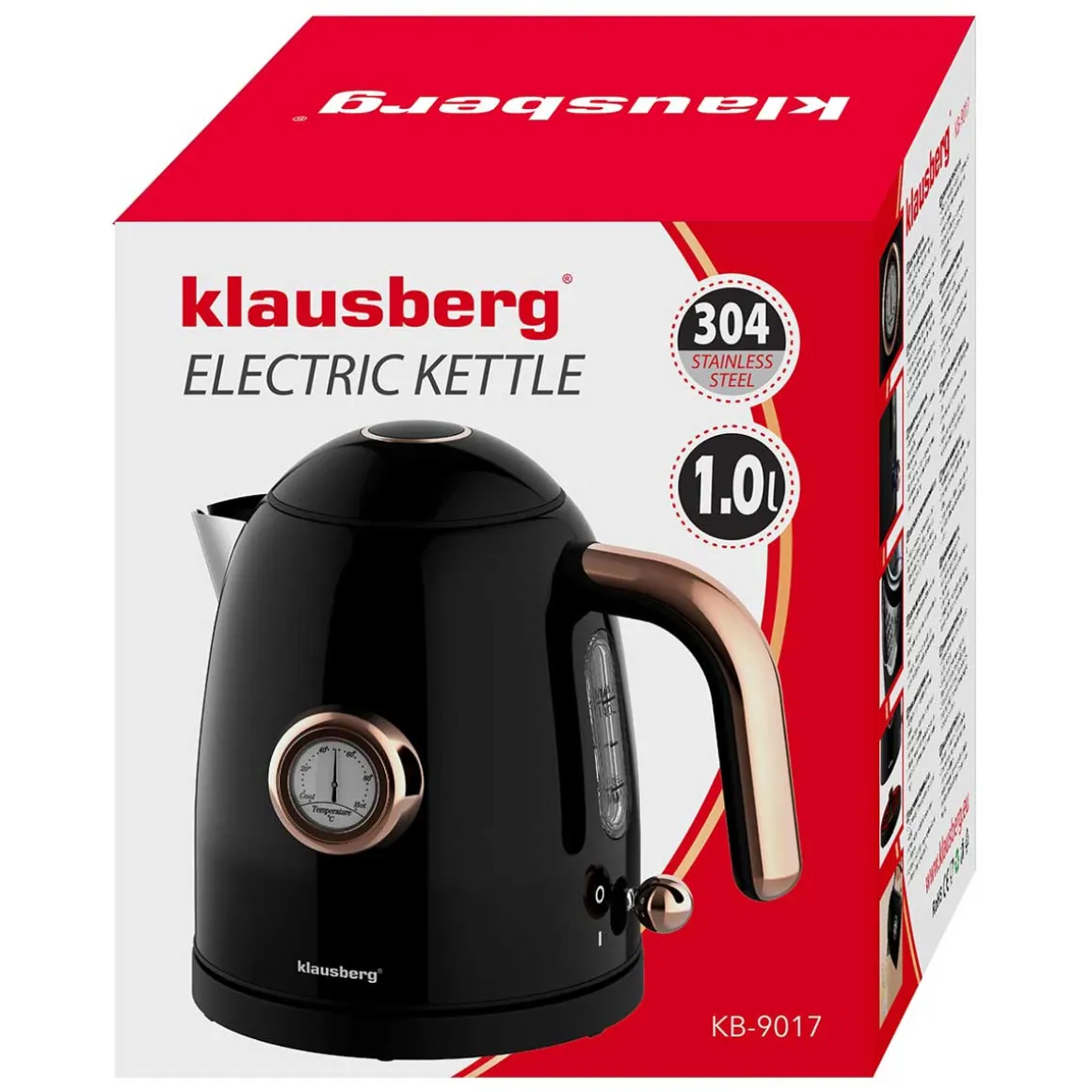 CZAJNIK ELEKTRYCZNY 1L Z TERMOMETREM KLAUSBERG KB-9017