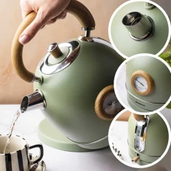 CZAJNIK ELEKTRYCZNY 1,8L Z TERMOMETREM KLAUSBERG KB-9008 RETRO