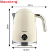 CZAJNIK ELEKTRYCZNY 1,7L Z TERMOMETREM LED KLAUSBERG KB-9028 RETRO