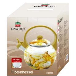 CZAJNIK EMALIOWANY 2L Z GWIZDKIEM KINGHOFF KH-3700