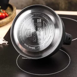 CZAJNIK 1,5L Z GWIZDKIEM KINGHOFF KH-1897 CZARNY MAT