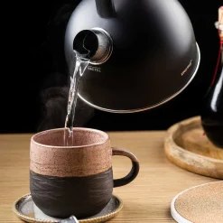 CZAJNIK 1,5L Z GWIZDKIEM KINGHOFF KH-1897 CZARNY MAT