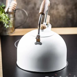 CZAJNIK 2,5L Z GWIZDKIEM KINGHOFF KH-1860 BIAŁY