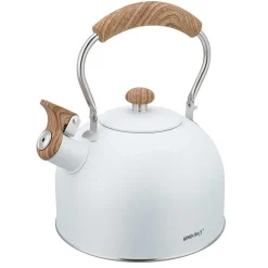 CZAJNIK 2,5L Z GWIZDKIEM KINGHOFF KH-1860 BIAŁY