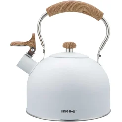 CZAJNIK 2,5L Z GWIZDKIEM KINGHOFF KH-1860 BIAŁY