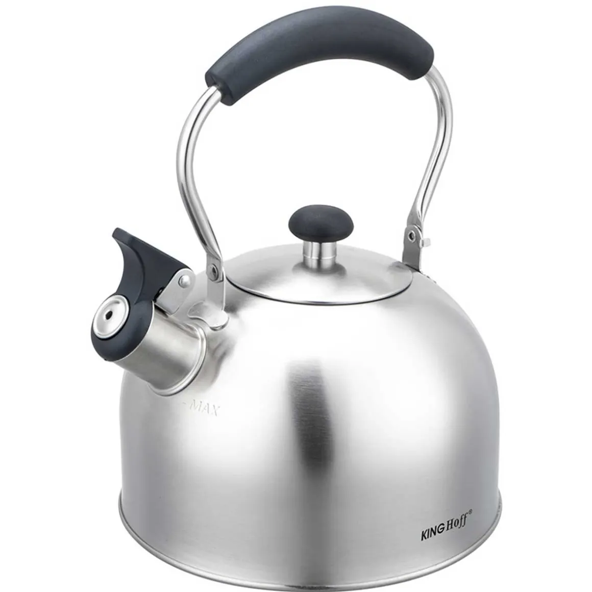 CZAJNIK 2,5L Z GWIZDKIEM KINGHOFF KH-1859 SREBRNY