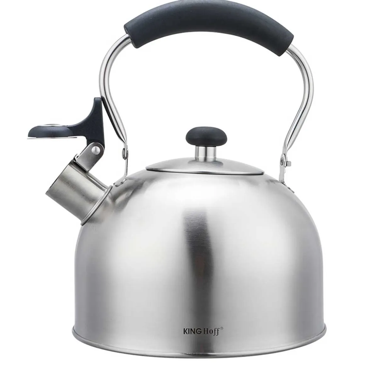 CZAJNIK 2,5L Z GWIZDKIEM KINGHOFF KH-1859 SREBRNY